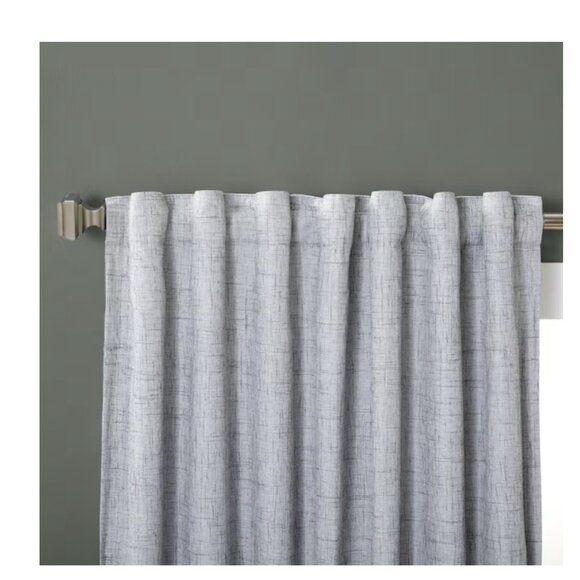 allen + roth 84-in Grey Blackout Thermal lined Back tab Single curtain panel - Picture 4 of 11